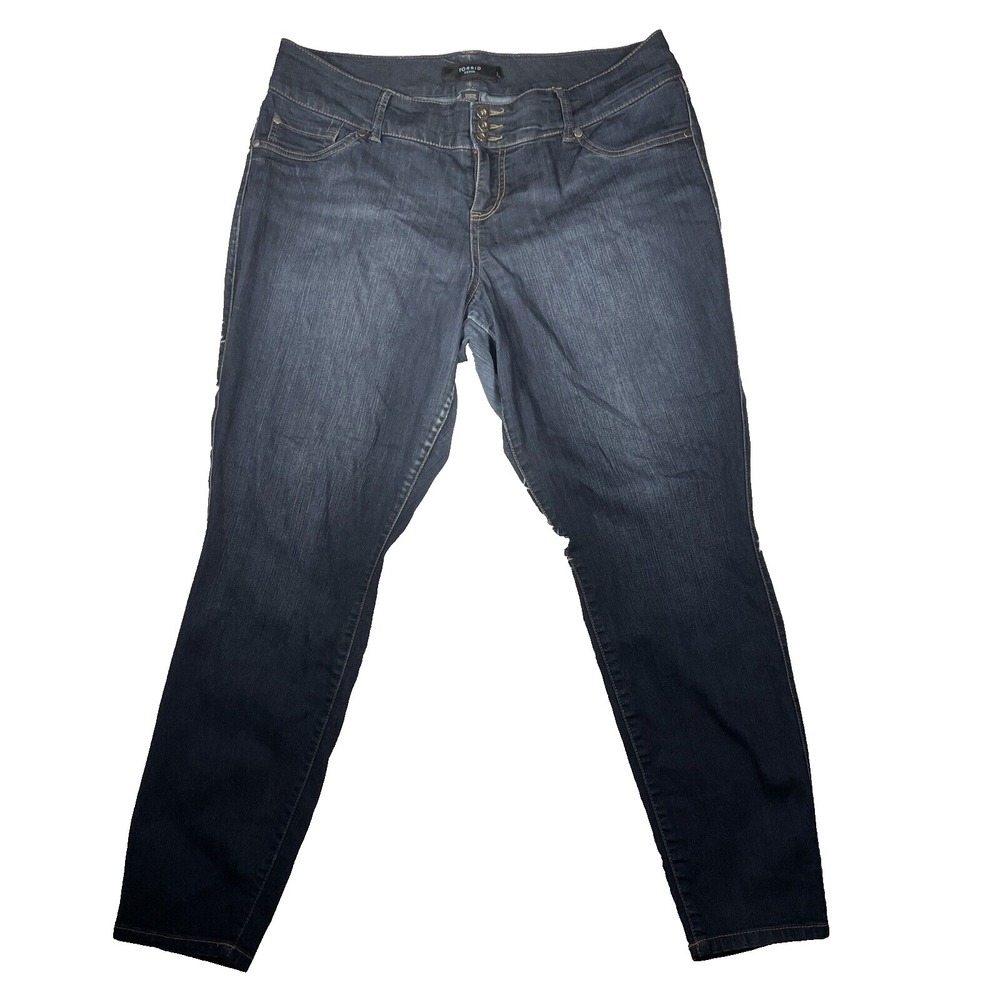 Torrid Jeans Women's‎ SZ 18R  40"x29" Straight Comfort Stretch Plus Blue